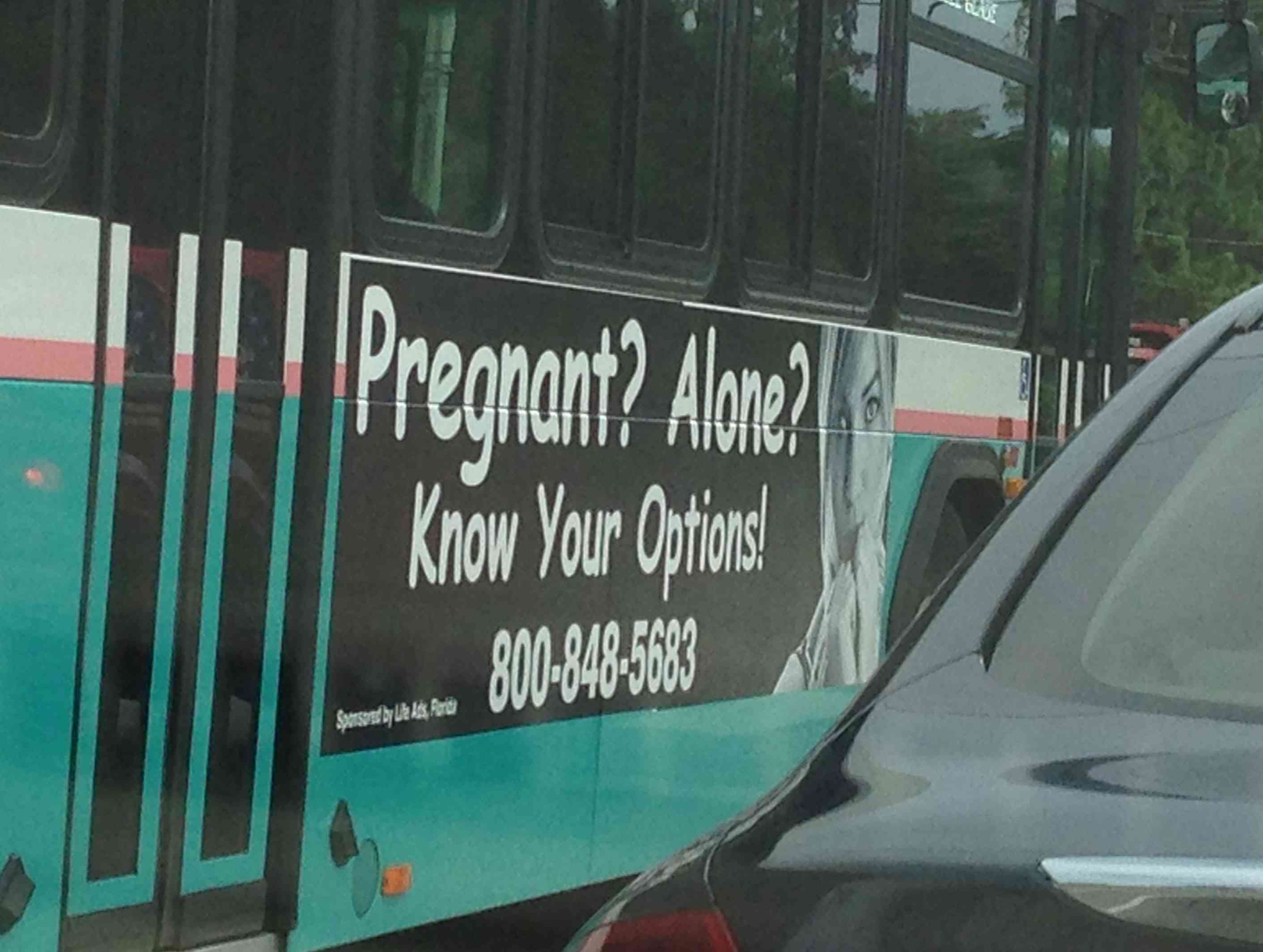 crisis pregnancy center advertisement