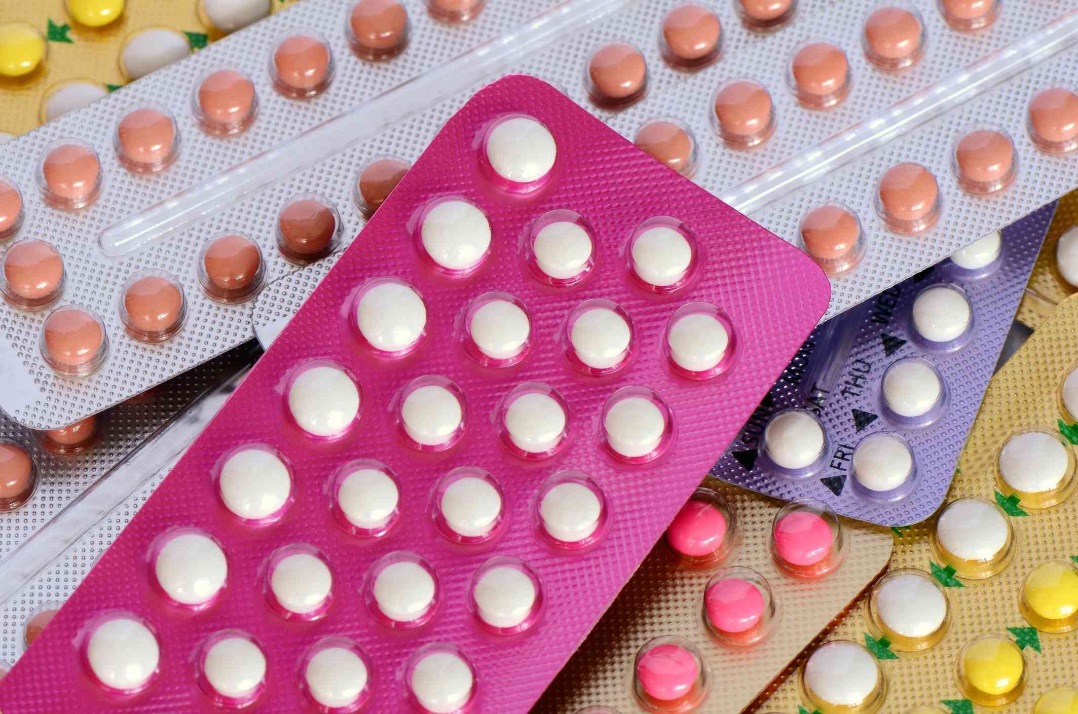 Multiple packs of birth co<em></em>ntrol pills