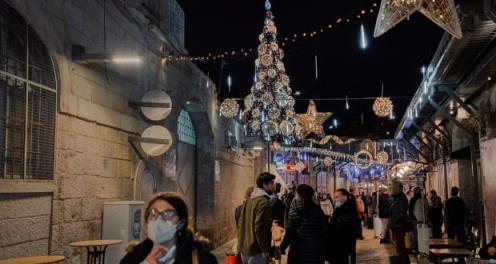 A street in the Old City of Jerusalem on December 19th. Israel is co<em></em>nsidering whether to approve a fourth Covid-19 vaccine dose for vulnerable people. Photograph: Amit Elkayam/The New York Times