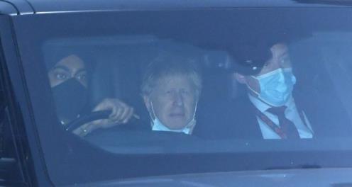 Boris Johnson is driven from the Houses of Parliament in Lo<em></em>ndon on Tuesday. Photograph: Neil Hall/EPA