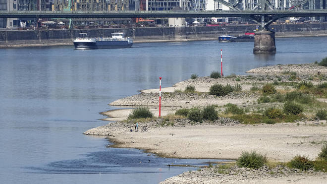 越来越多的人担心莱茵河的水位会降到临界水位以下