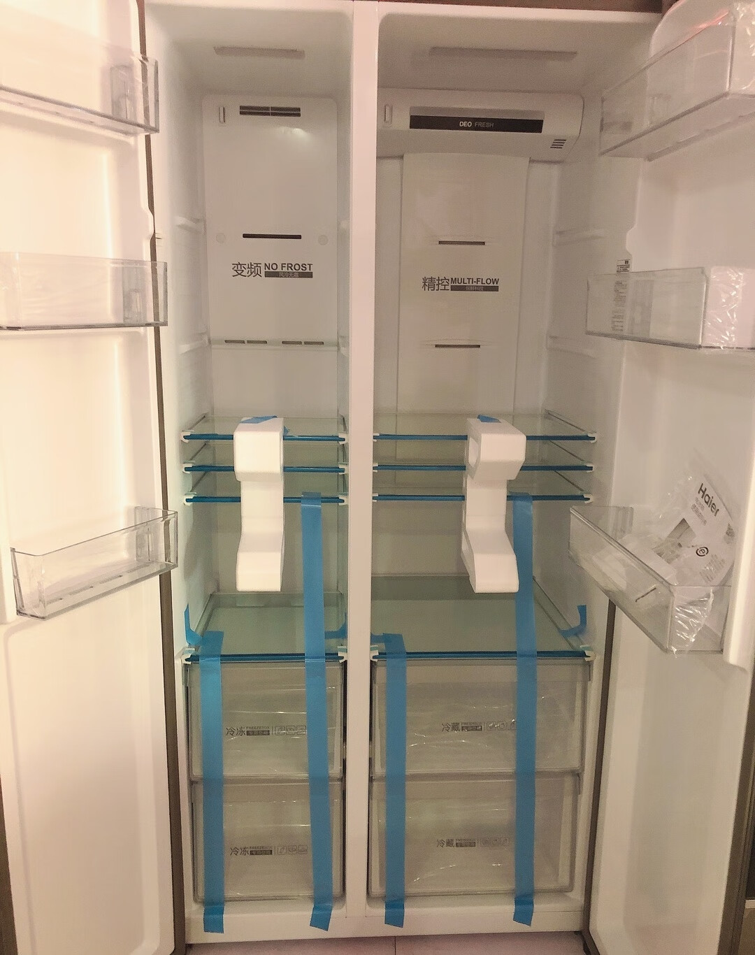 海尔超薄对开门冰箱评测：净味保鲜食材健康无异味的第3张示图