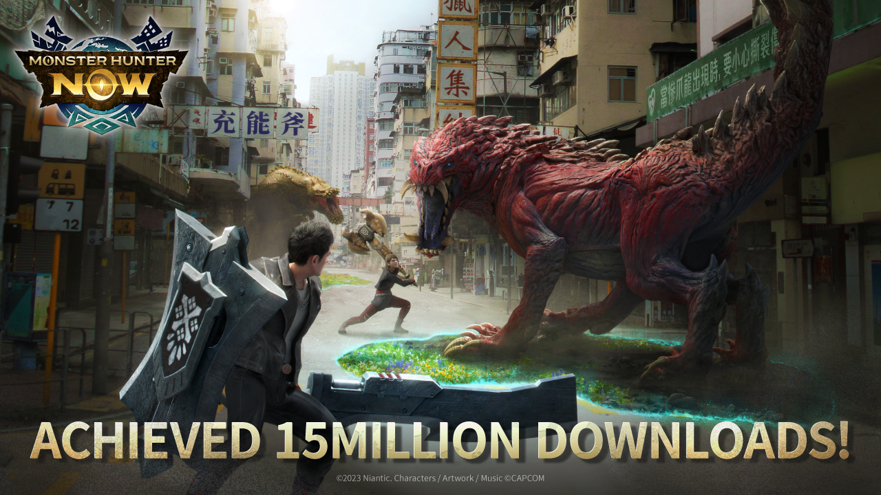《怪物猎人 Now》累计下载量突破1500万 官方送限定礼物